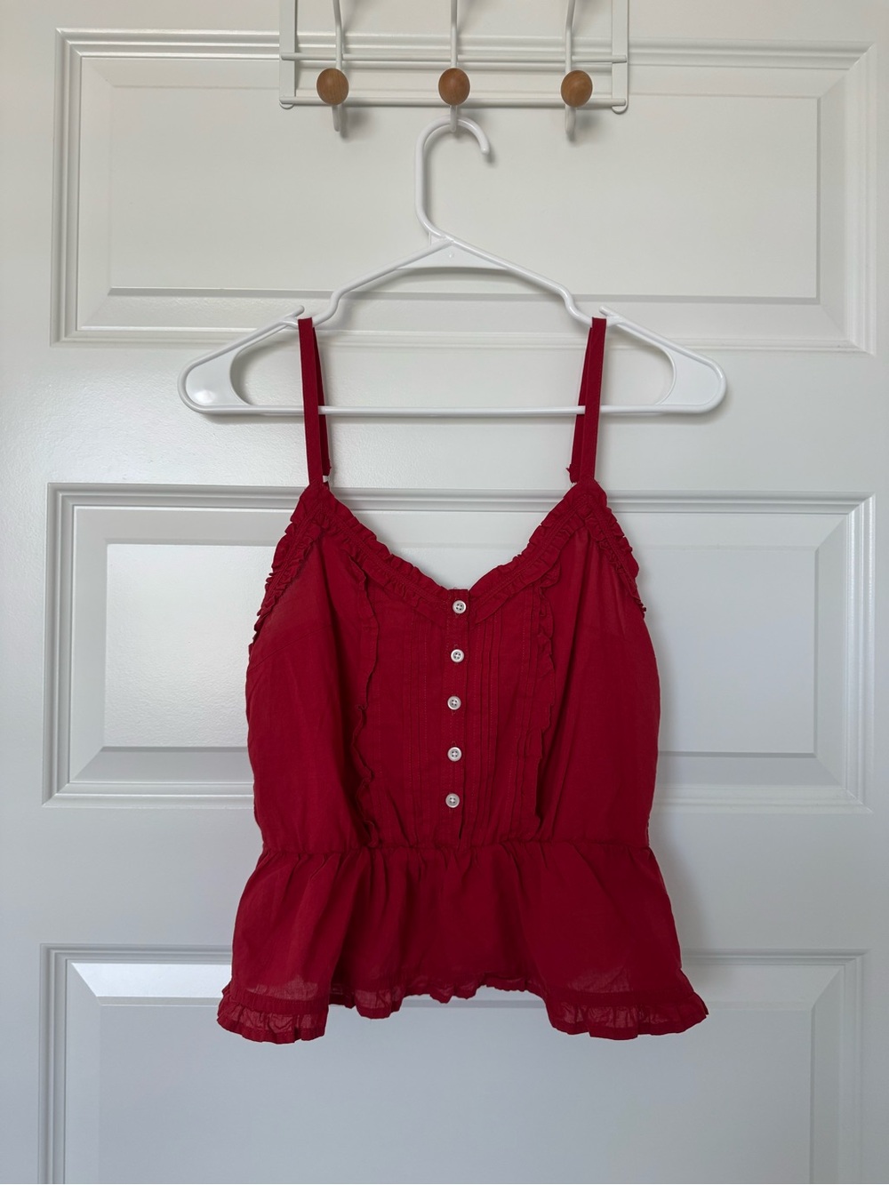 Brandy Melville Red Ruffle Tank ❤️‍🔥